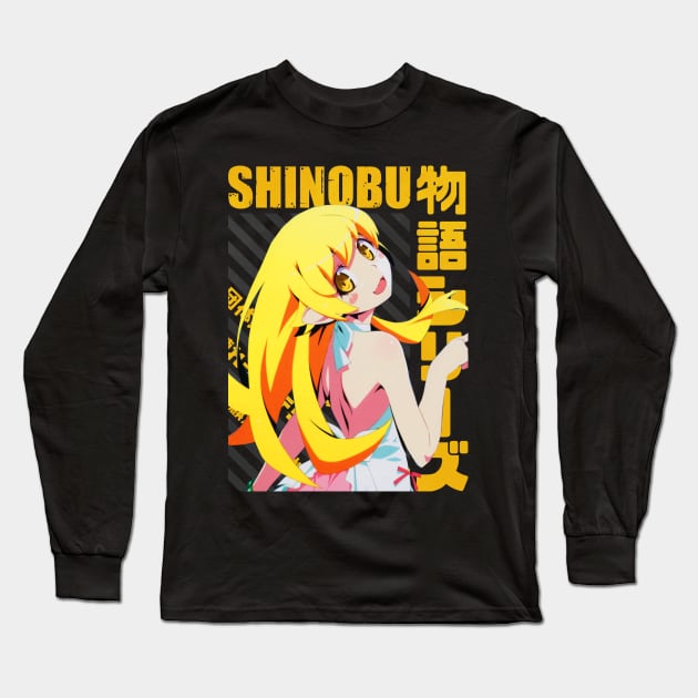 Monogatari - Shinobu Oshino Long Sleeve T-Shirt by Recup-Tout